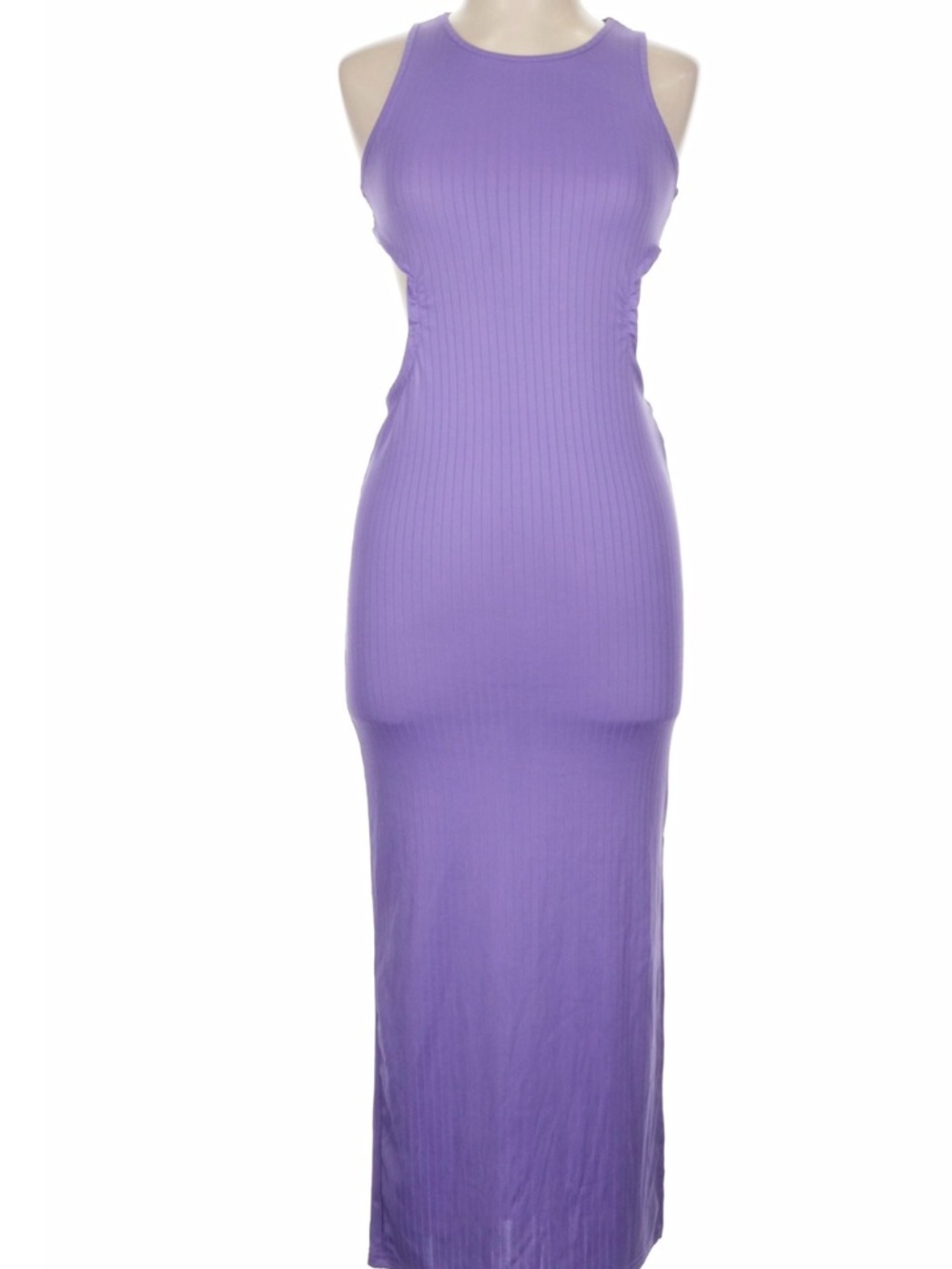 Source Unknown Lavender Ribbed Maxi Dress
